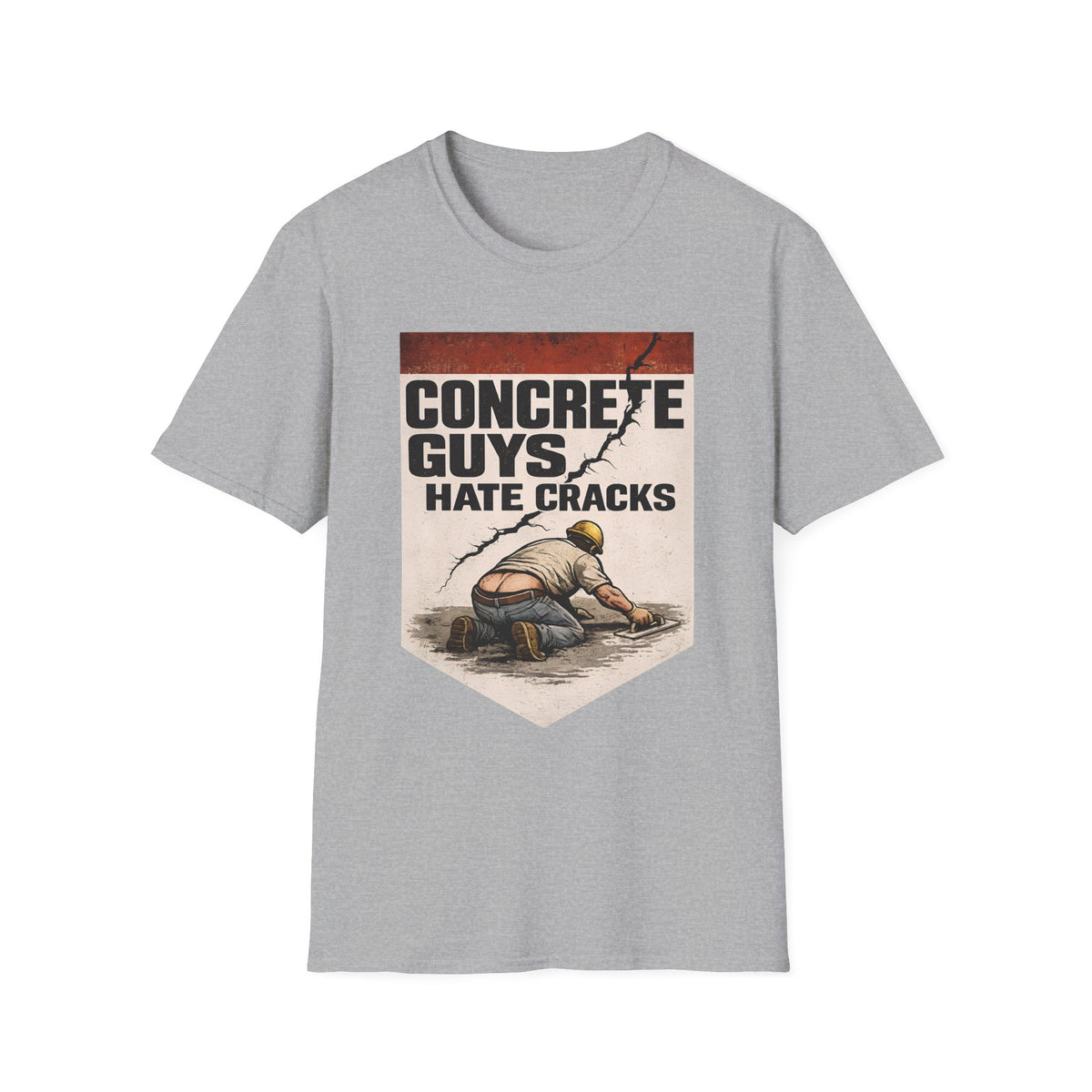 Concrete Guys Hate Cracks T-Shirt