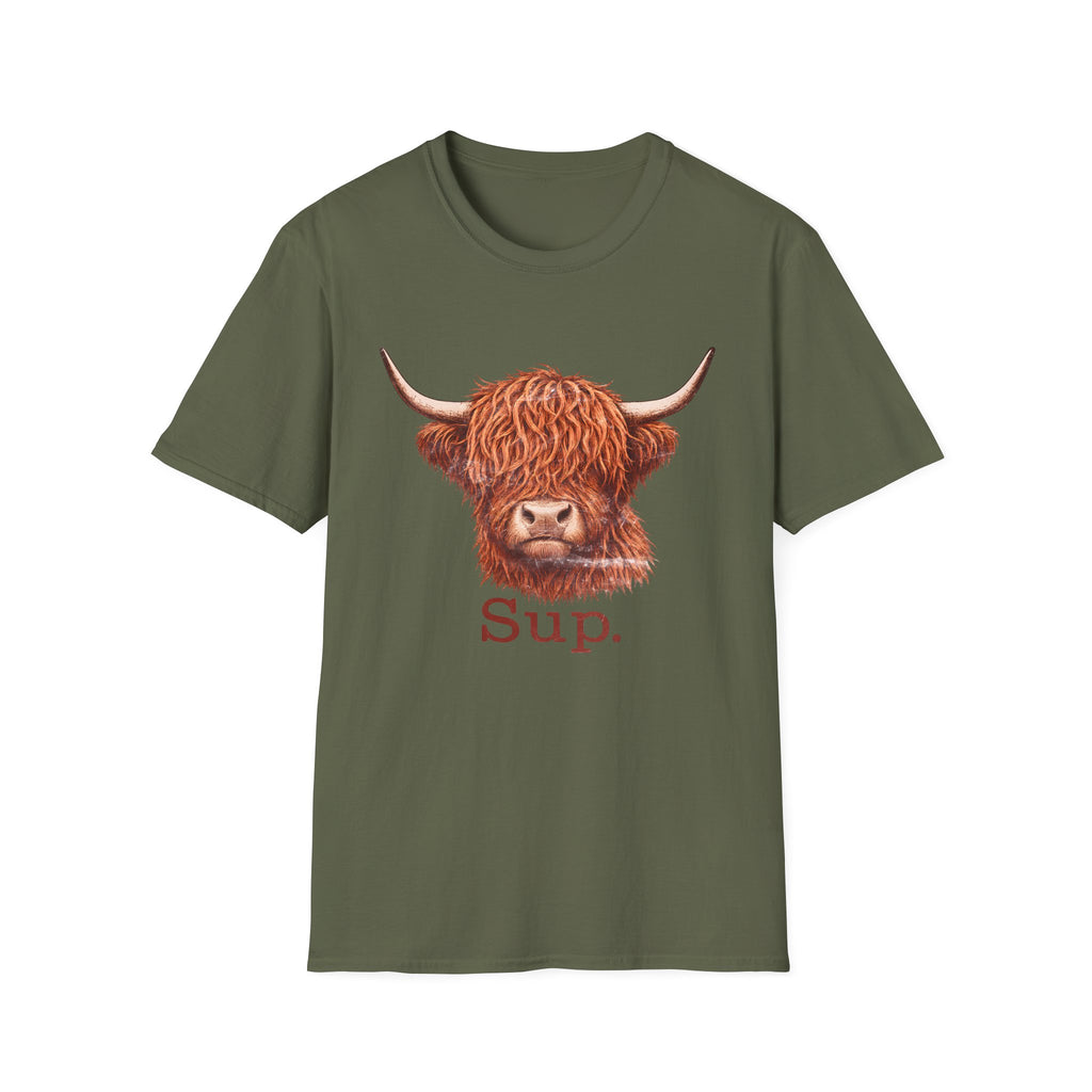 "SUP", Highland Cow T-Shirt