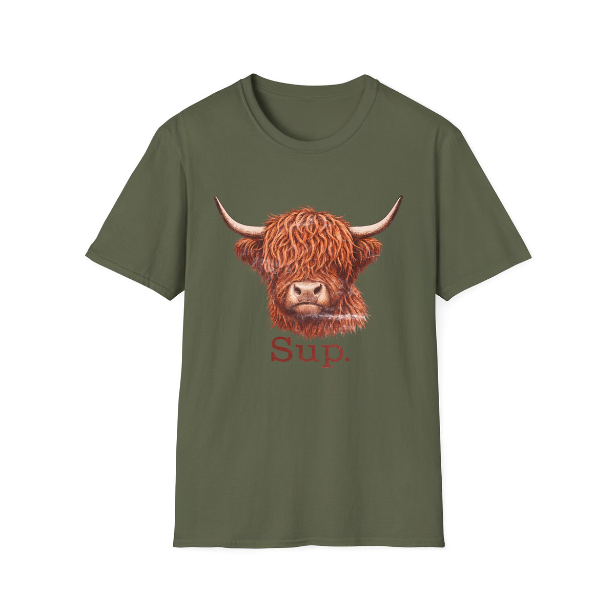 "SUP", Highland Cow T-Shirt