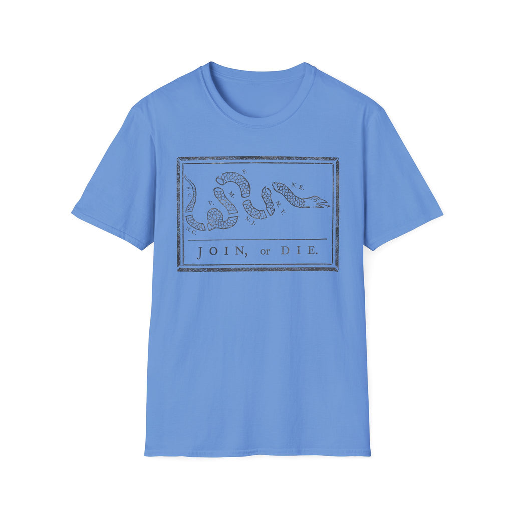 Join Or Die Charcoal T-Shirt