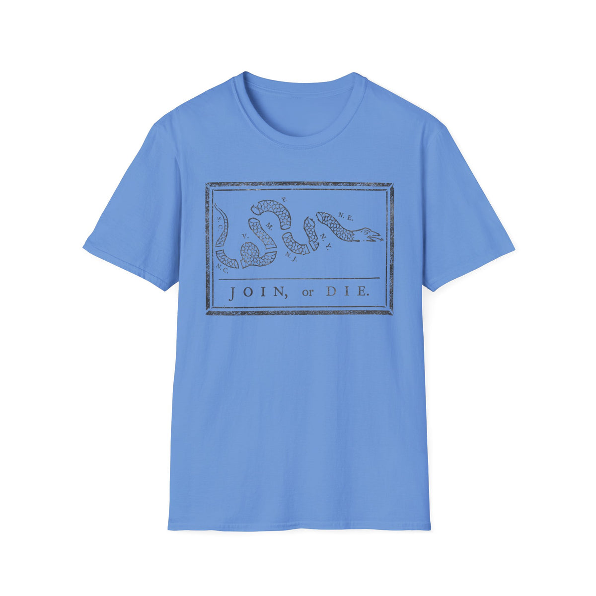 Join Or Die Charcoal T-Shirt