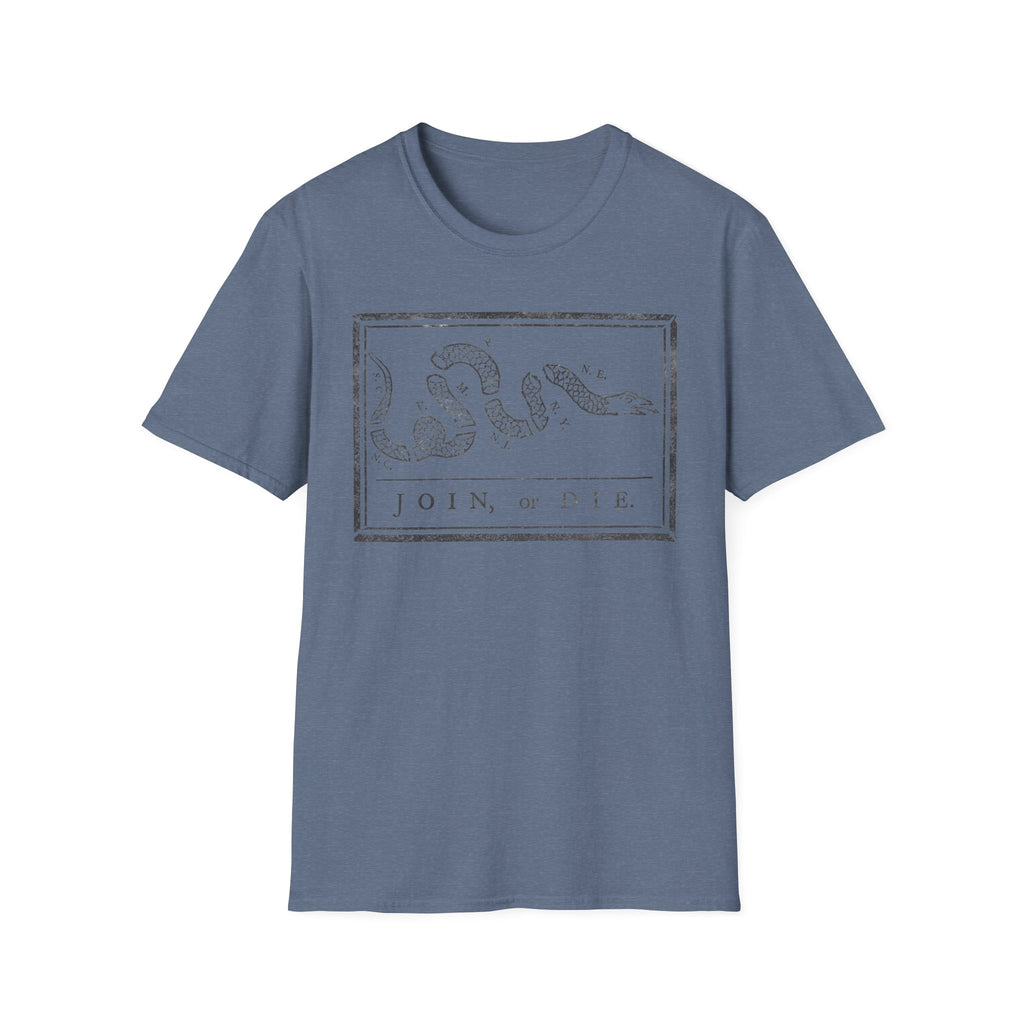 Join Or Die Charcoal T-Shirt