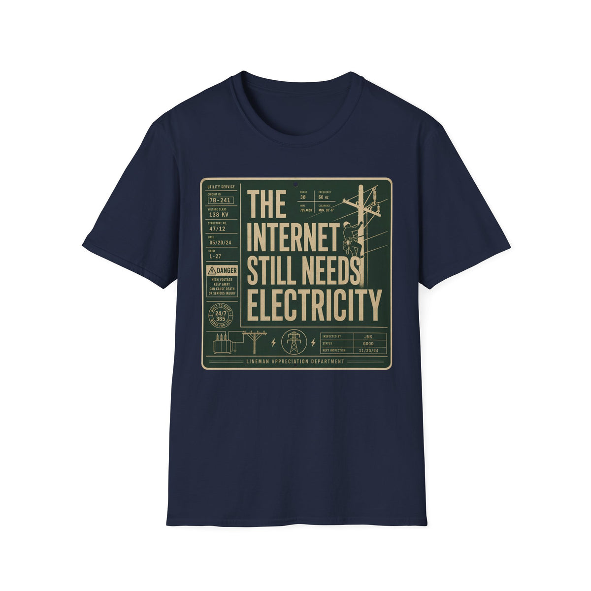 The Internet Still Needs Electricty T-Shirt