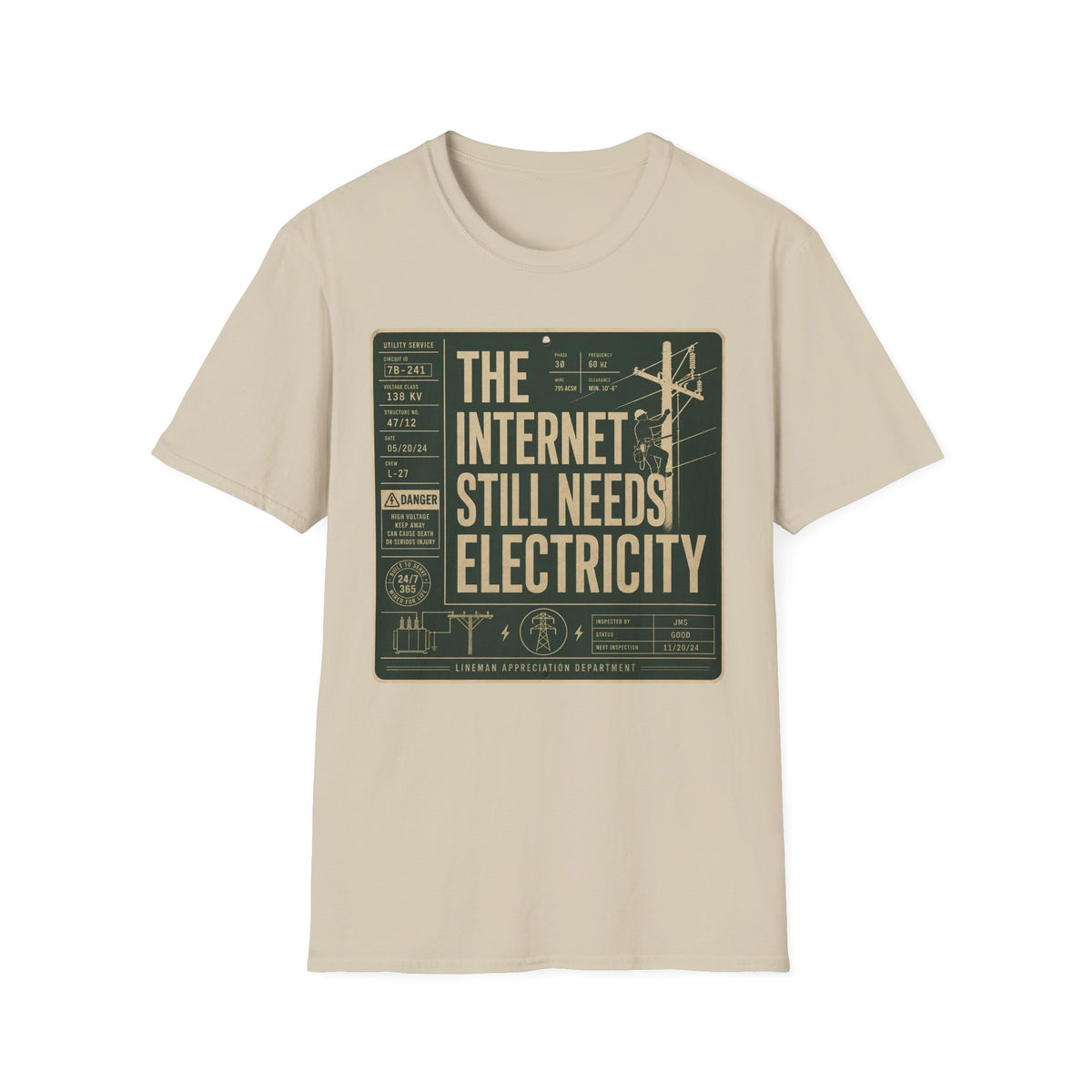 The Internet Still Needs Electricty T-Shirt