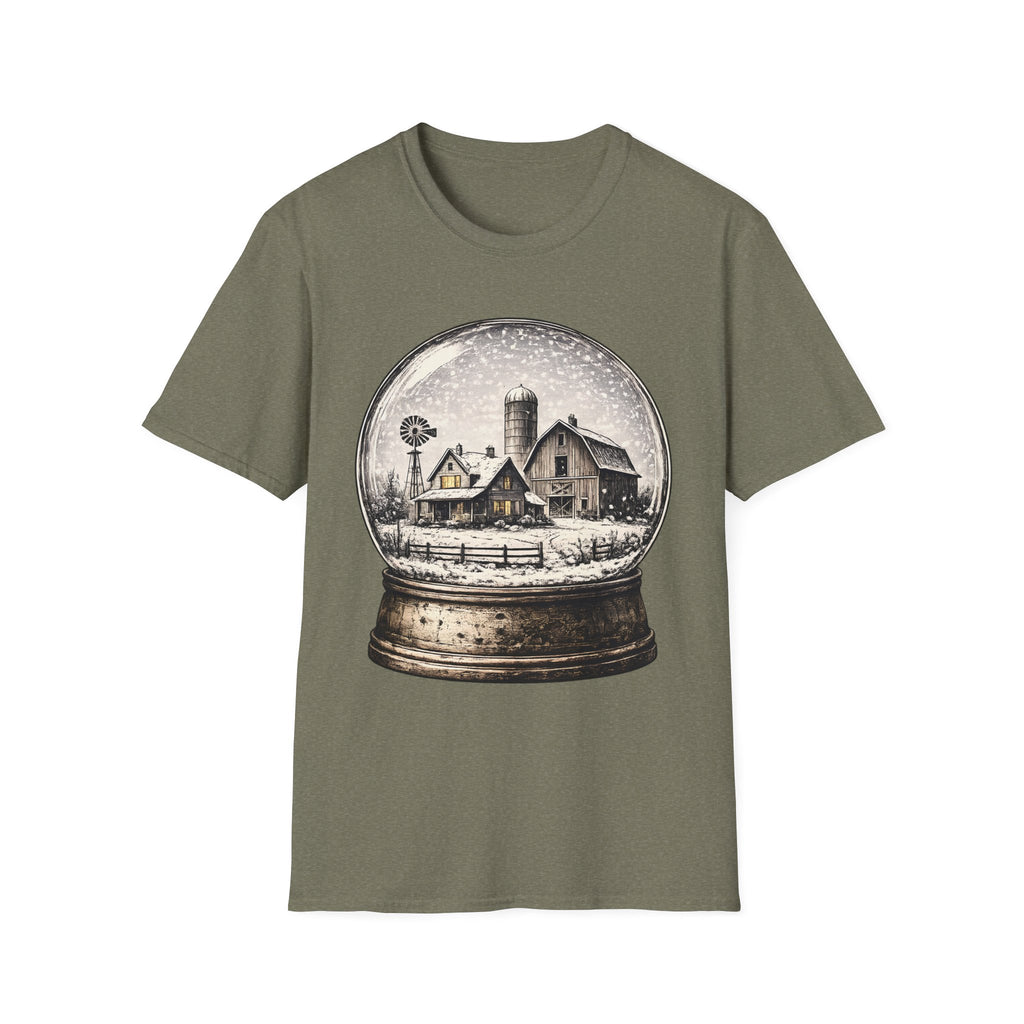 Snow Globe Farmhouse T-Shirt