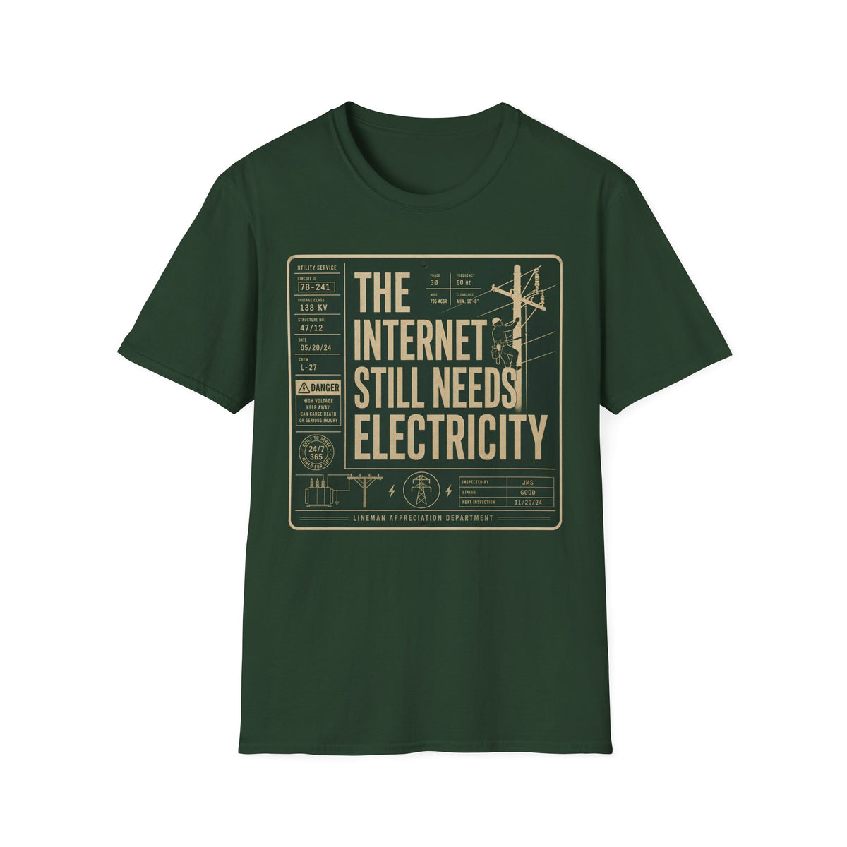 The Internet Still Needs Electricty T-Shirt