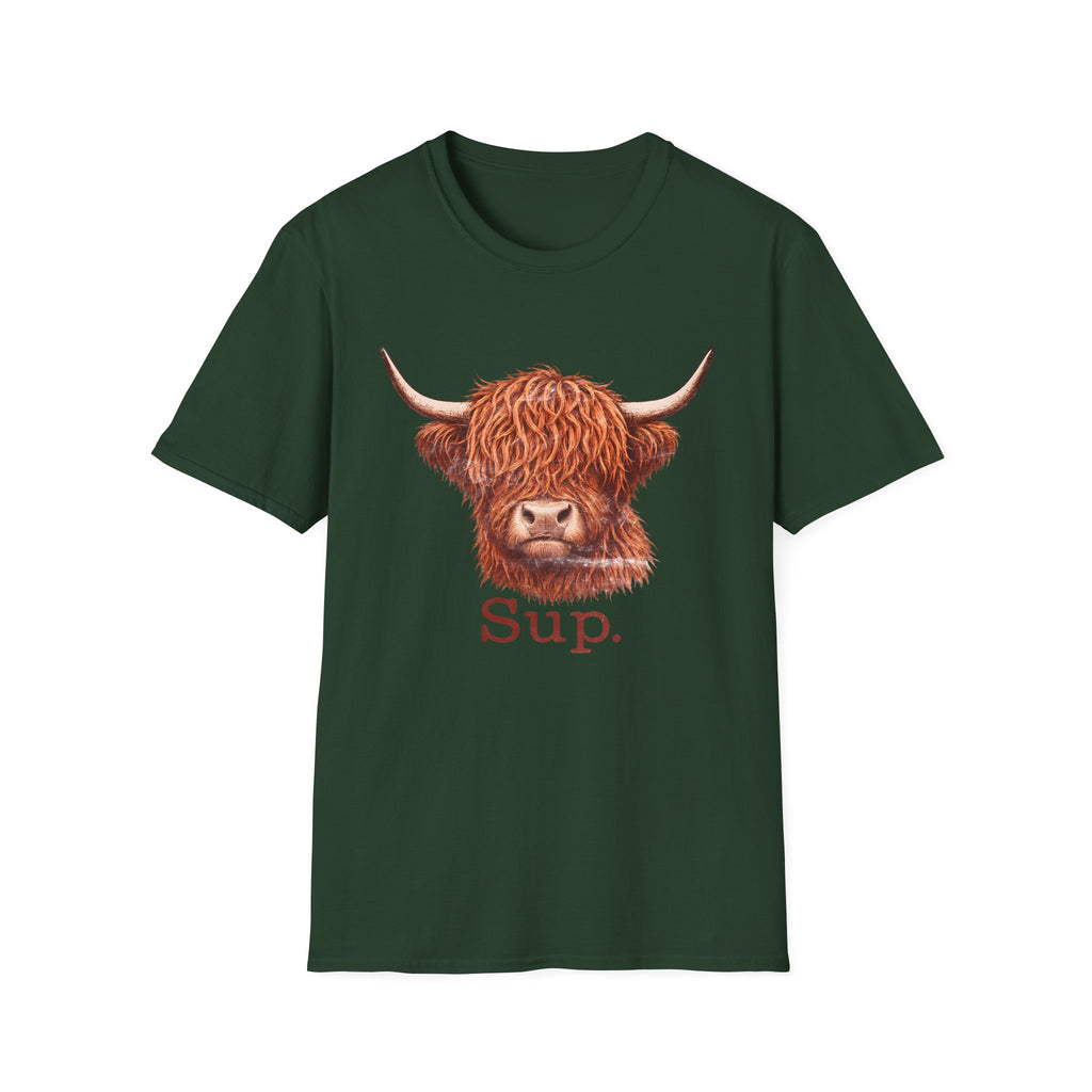 "SUP", Highland Cow T-Shirt