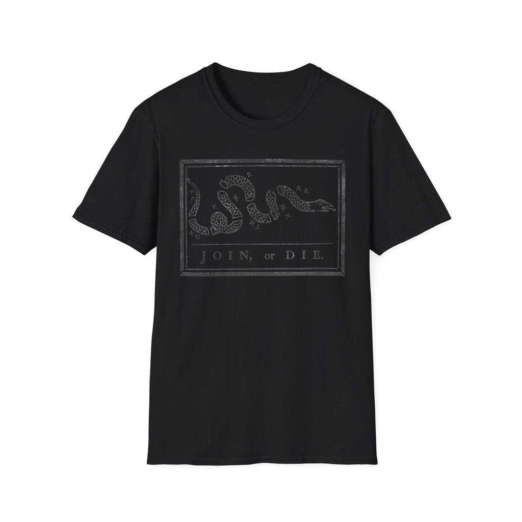 Join Or Die Charcoal T-Shirt