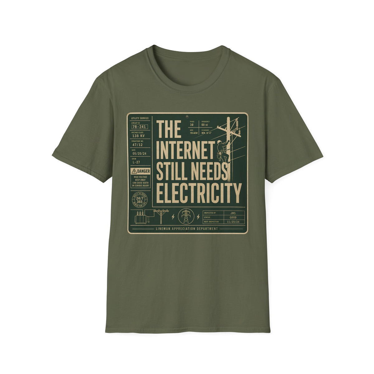 The Internet Still Needs Electricty T-Shirt