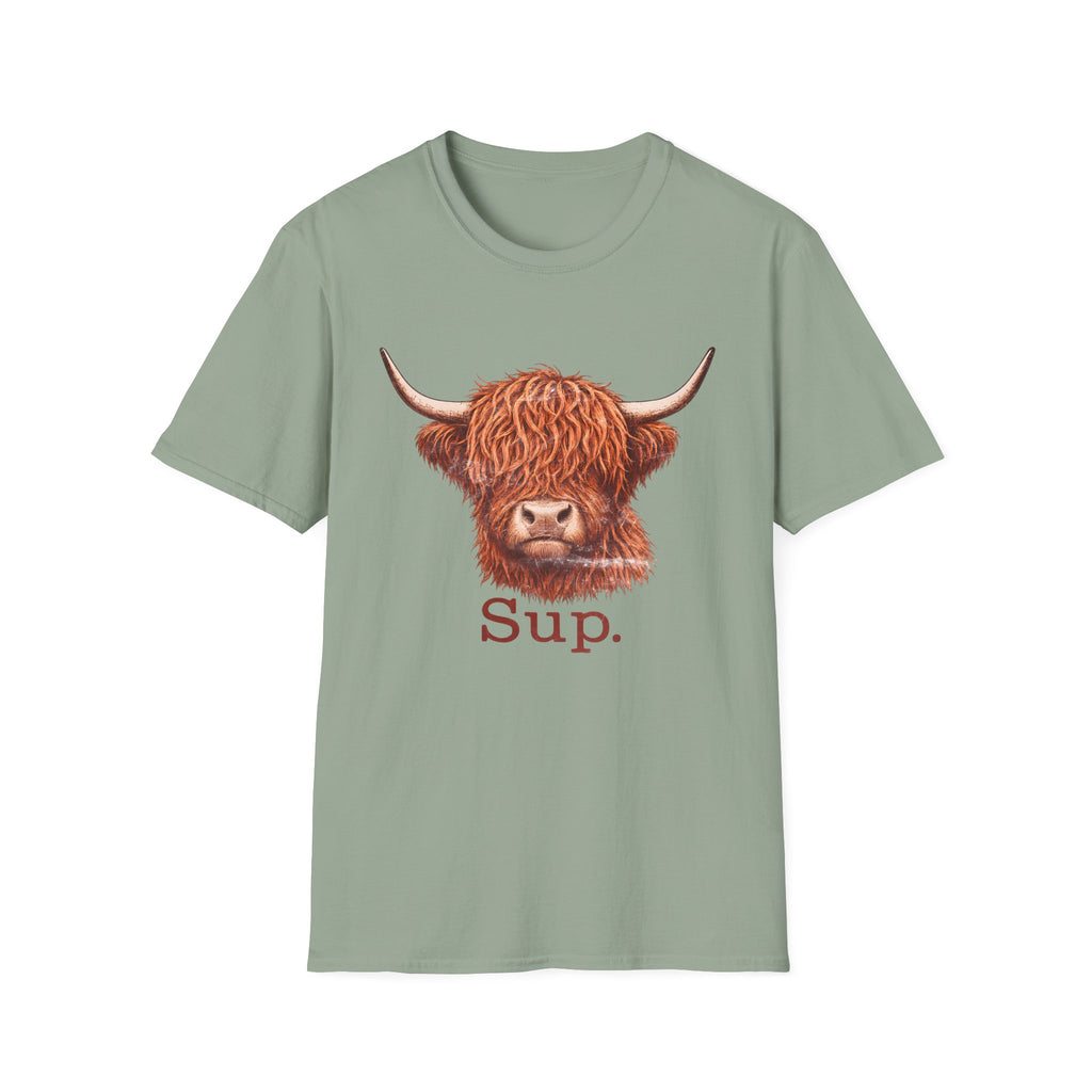 "SUP", Highland Cow T-Shirt