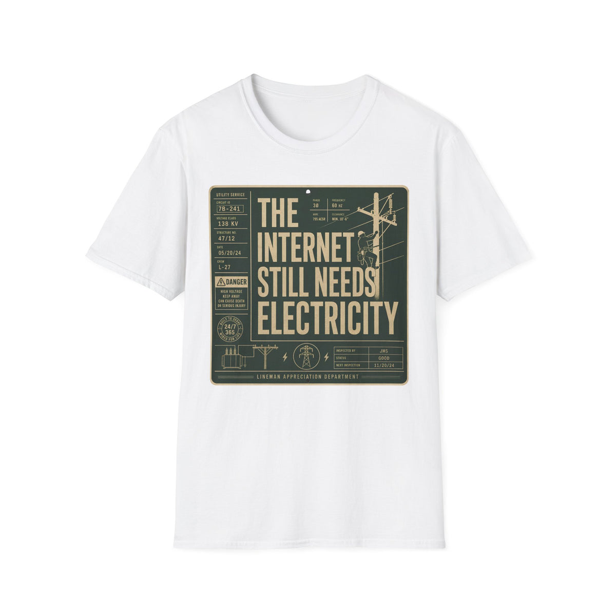 The Internet Still Needs Electricty T-Shirt