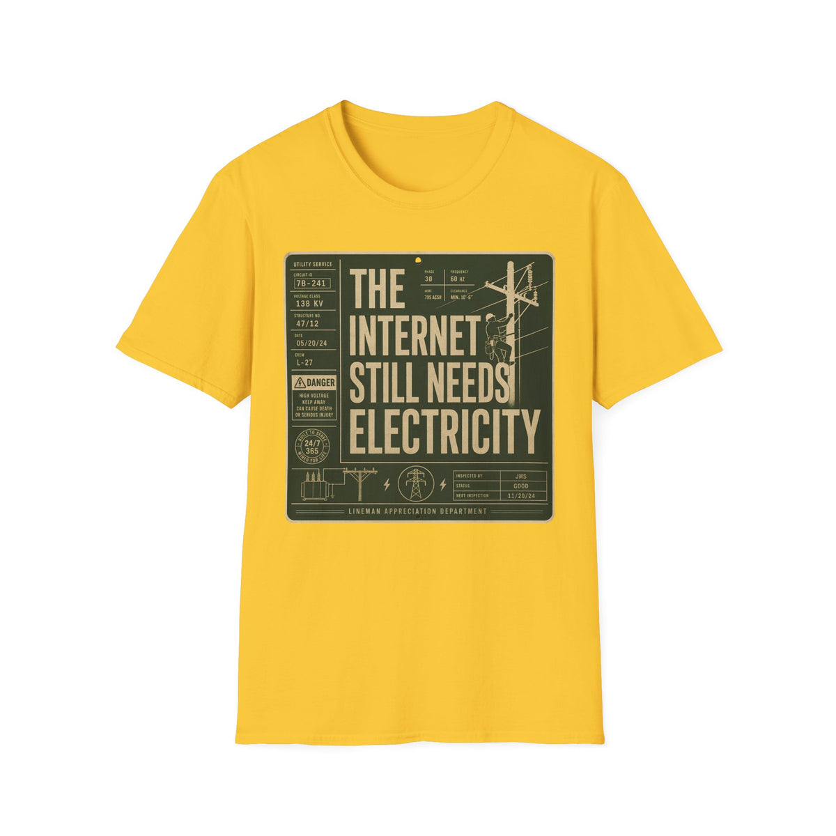 The Internet Still Needs Electricty T-Shirt