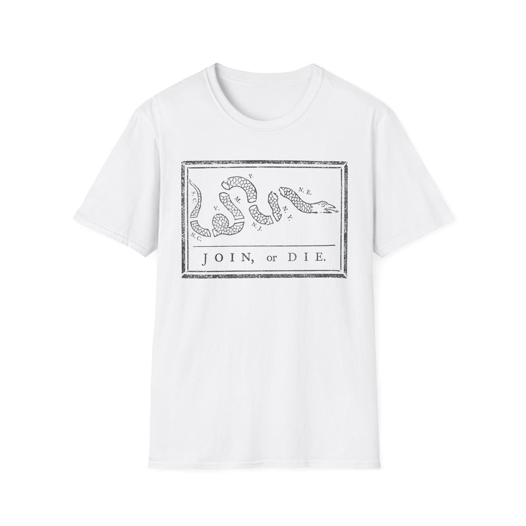 Join Or Die Charcoal T-Shirt