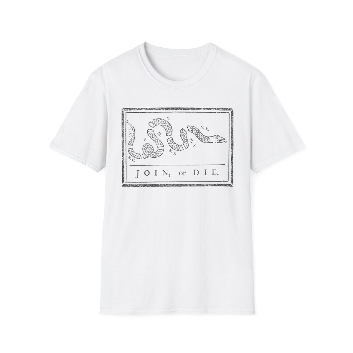 Join Or Die Charcoal T-Shirt
