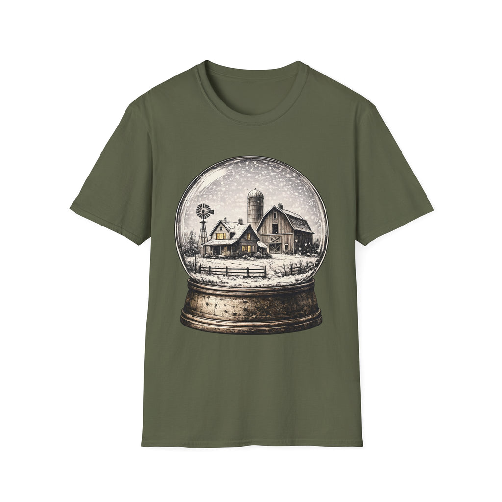 Snow Globe Farmhouse T-Shirt