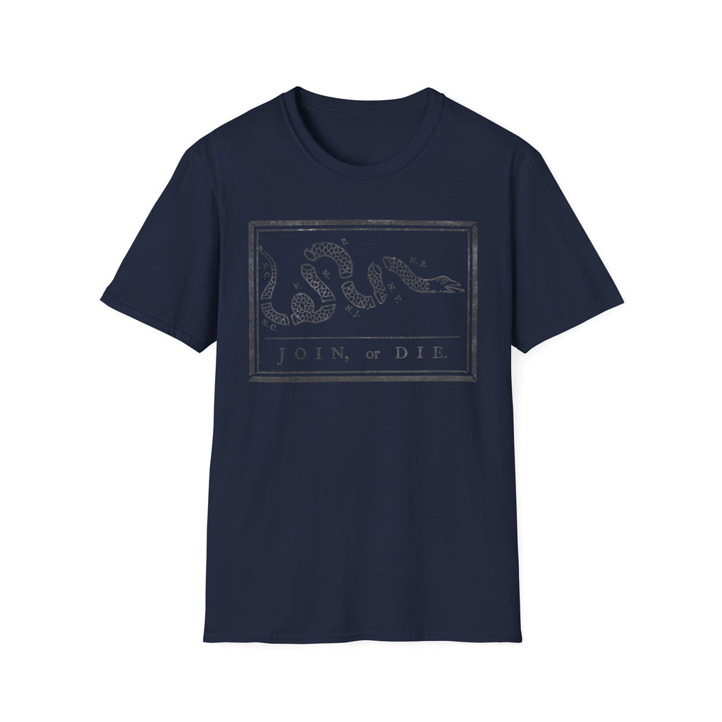 Join Or Die Charcoal T-Shirt