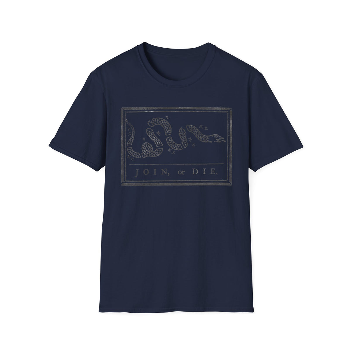 Join Or Die Charcoal T-Shirt