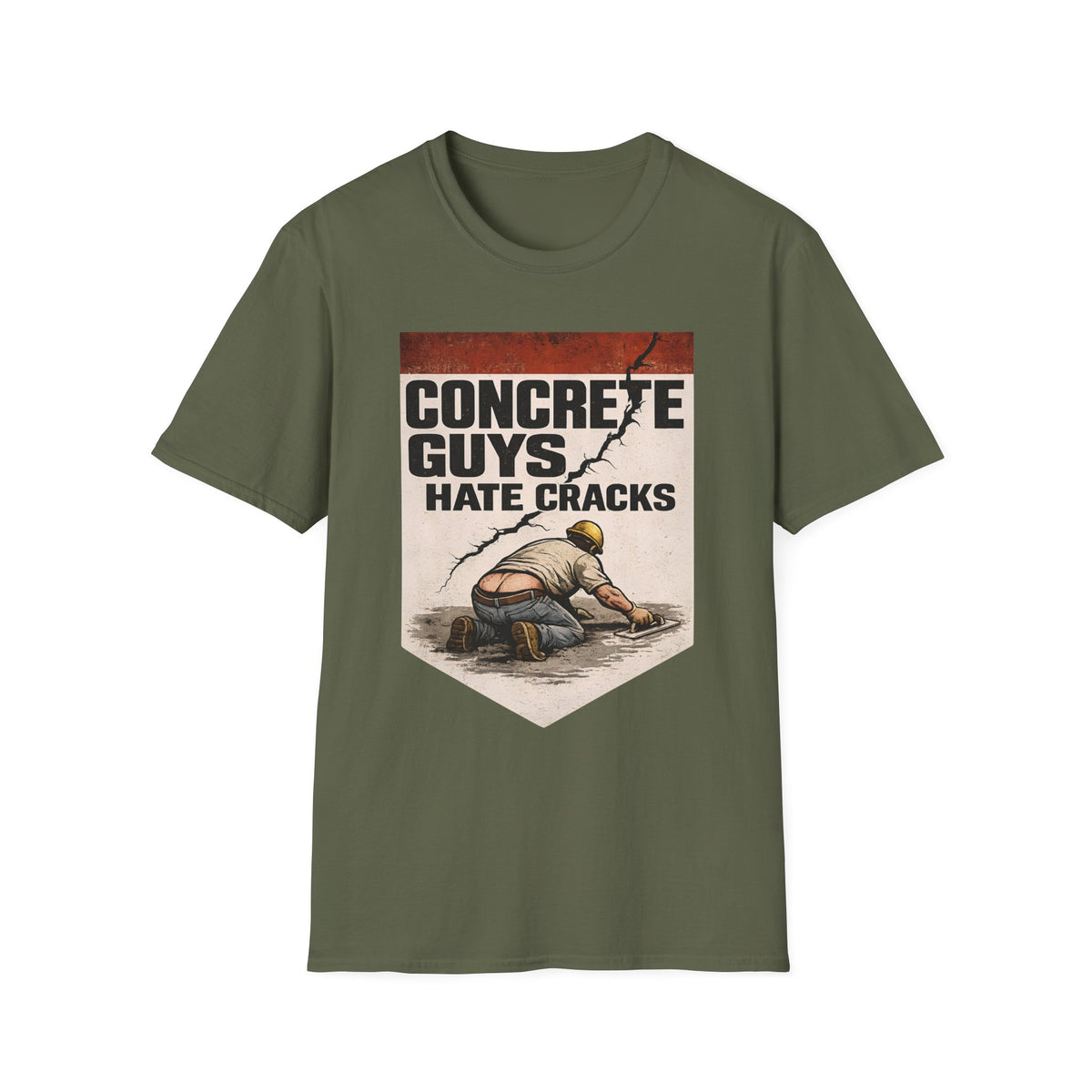 Concrete Guys Hate Cracks T-Shirt
