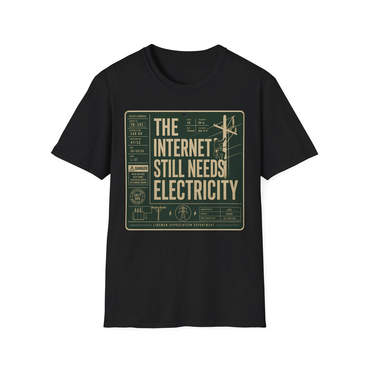 The Internet Still Needs Electricty T-Shirt